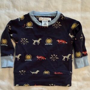 The Beaufort Bonnet Company Navy and Light Blue Kids Sweatshirt